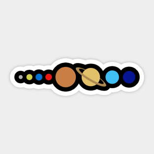 Planets In Our Solar System Sticker